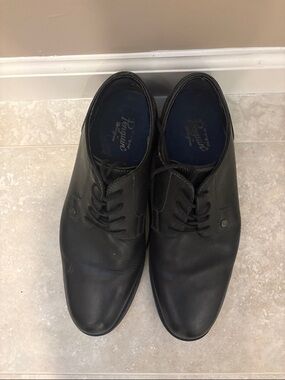 Original Penguin Black Leather Derby Dress Shoes